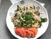 レンジで坦々麺