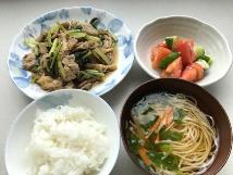 令和4年9月舞茸と豚肉のあっさり炒め