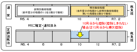 年金特徴定額減税