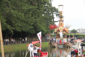 画像　尾張津島天王祭　朝祭風景