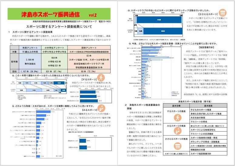 津島市スポーツ振興通信vol.2